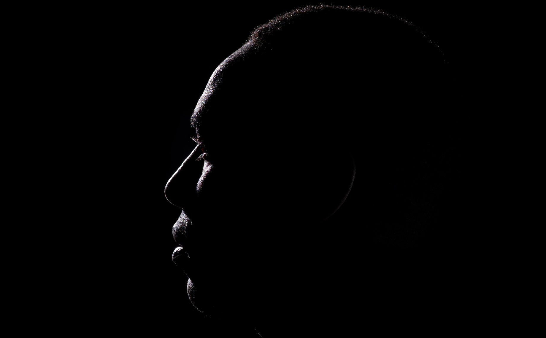 Moody Editorial Portrait of Black Man 10554-Bless-Silhouette-F