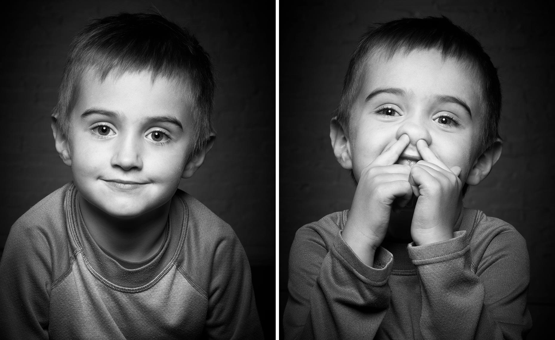 B&W Moody Portrait of a young boy having Fun-Macek_Anton-2up