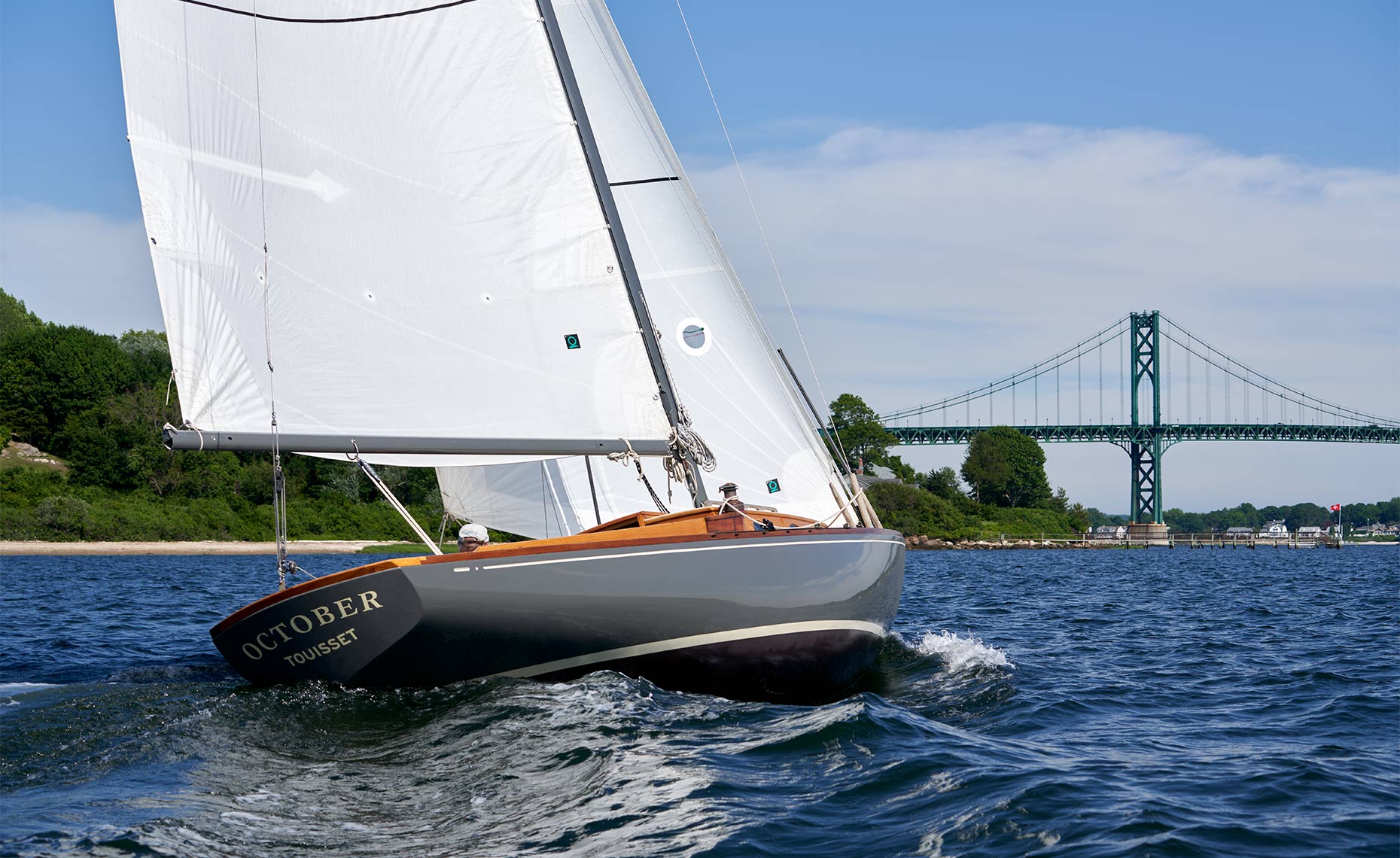 Stern View October Sailing Starboard Tack